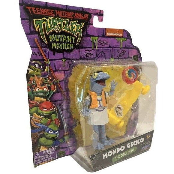 NEW TMNT Mutant Mayhem Mondo Gecko 4.5 in Action Figure - Picture 3 of 6